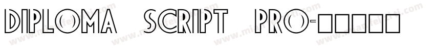 Diploma Script Pro字体转换